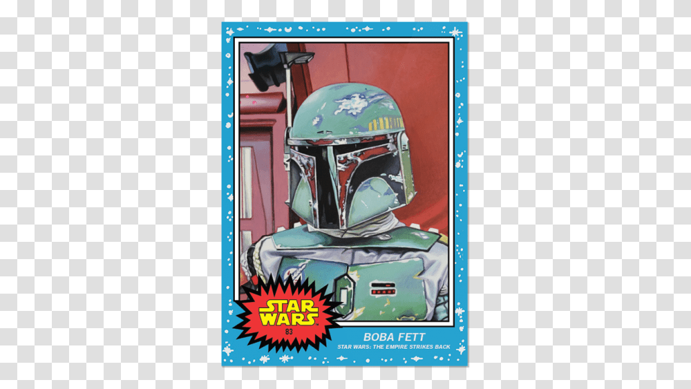 Star Wars Topps Living Set Cards, Helmet, Apparel, Advertisement Transparent Png