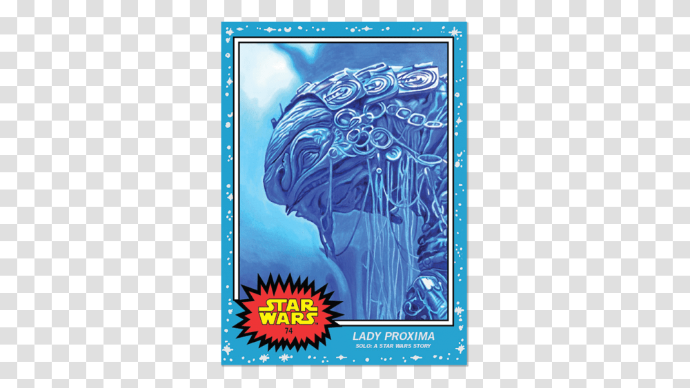 Star Wars Topps Living Set Cards, Poster, Advertisement, Animal, Sea Life Transparent Png