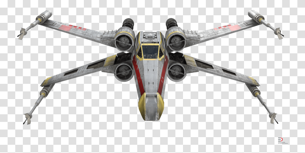 Star Wars X Wing Starfighter Yellow Royalty Free 3d X Wing, Aircraft, Vehicle, Transportation, Airplane Transparent Png