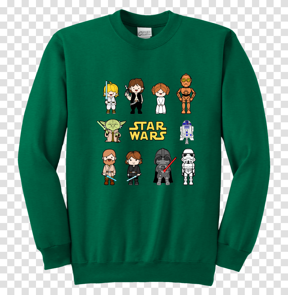 Star Wars Yoda Long Sleeved T Shirt, Apparel, Sweatshirt, Sweater Transparent Png
