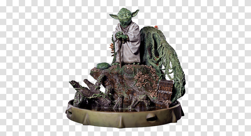 Star Wars Yoda Statue By Iron Studios Action Figure Yoda, Figurine, Wedding Cake, Dessert, Food Transparent Png