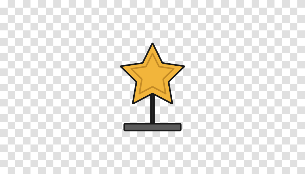Star Win Movie Award Ceremony Trophy Icon, Cross, Star Symbol Transparent Png