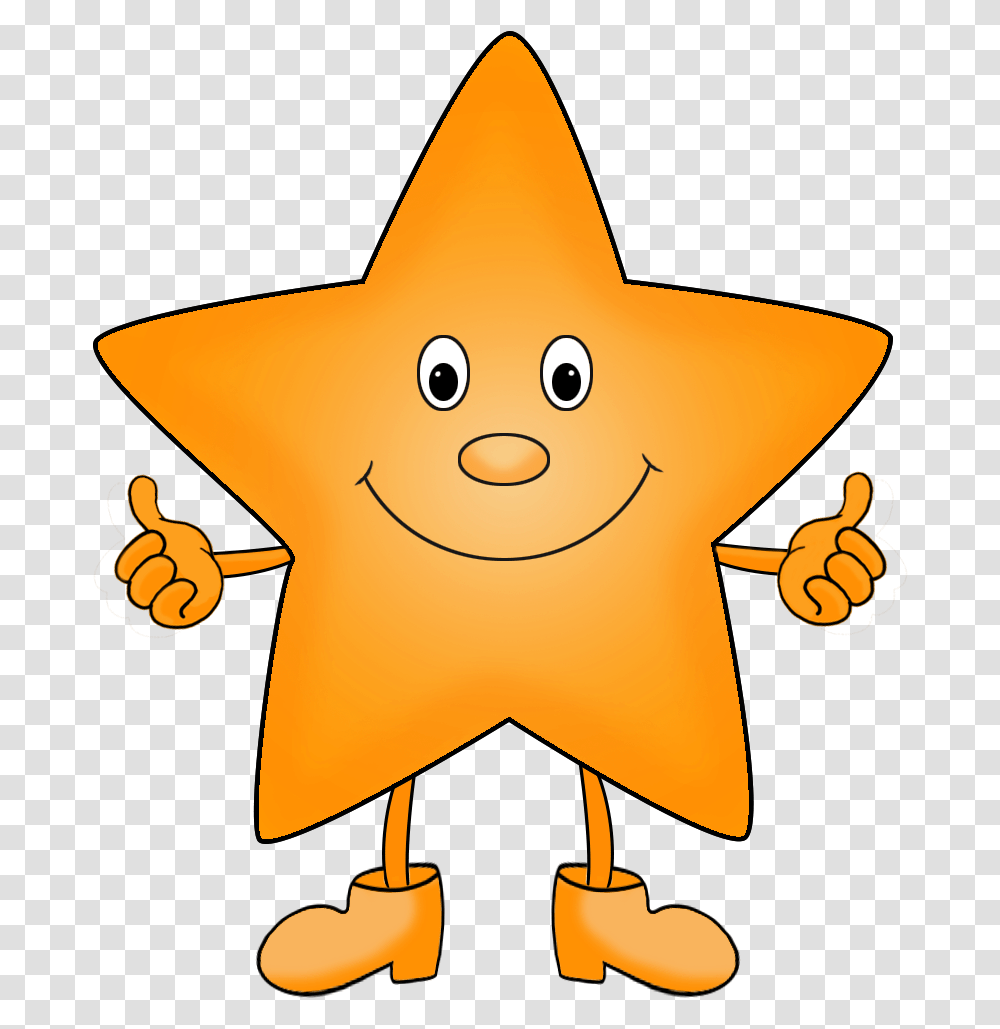 Star With Legs Clip Art Orange Cartoon Star Clipart, Symbol, Star Symbol, Toy, Gold Transparent Png