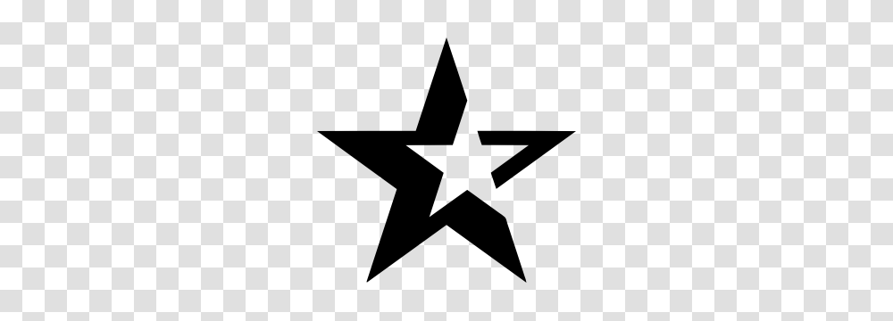 Star Within A Star Sticker, Star Symbol, Cross, Stencil Transparent Png