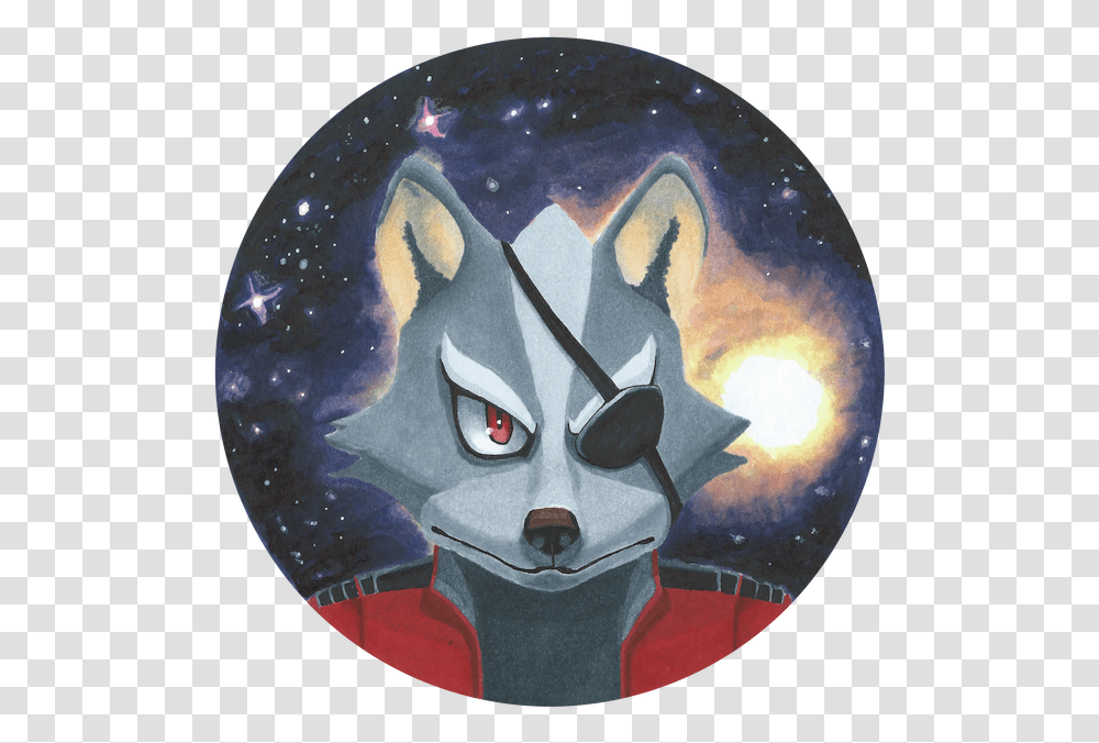Star Wolf Aka Wolf O Donnell Over The Sargasso Space Wolf, Modern Art, Performer, Painting Transparent Png