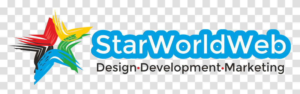 Star World Web Website Designer Logo, Trademark, Word Transparent Png