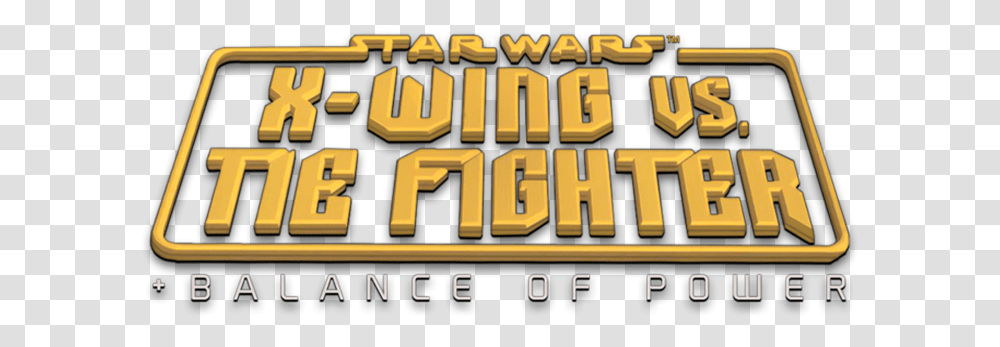 Star X X Wing Vs Tie Fighter Logo, Pac Man, Text, Scoreboard, Word Transparent Png