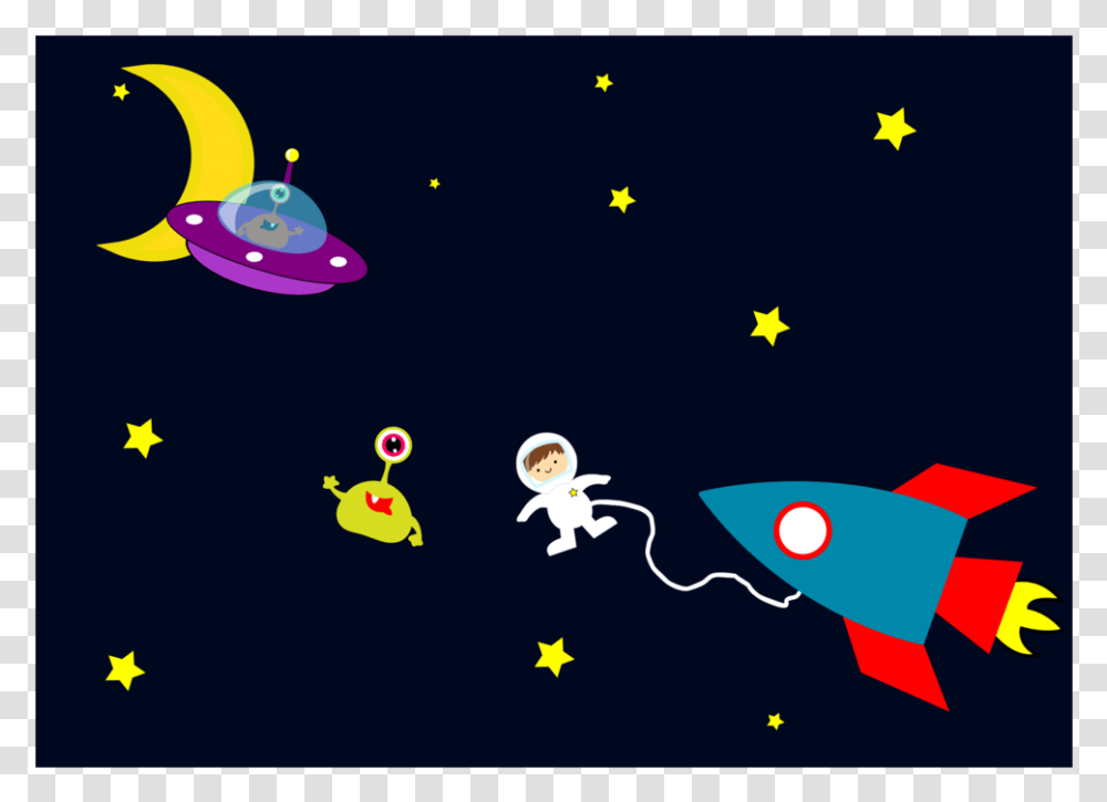 Starartspace Cartoon Rocket In Space, Bird, Animal, Astronomy Transparent Png