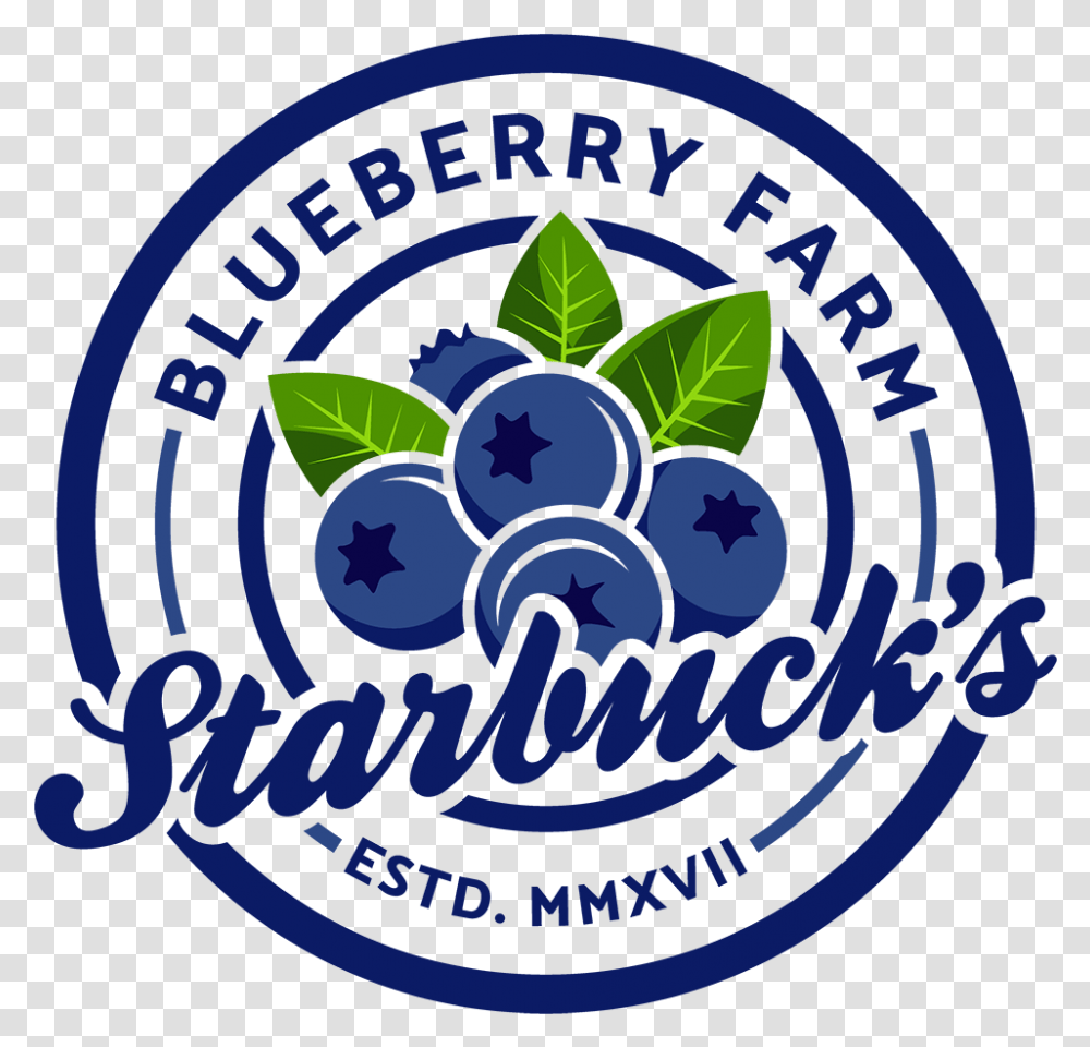Starbuck S Blueberry Farm Dolly Name, Plant, Logo, Fruit Transparent Png
