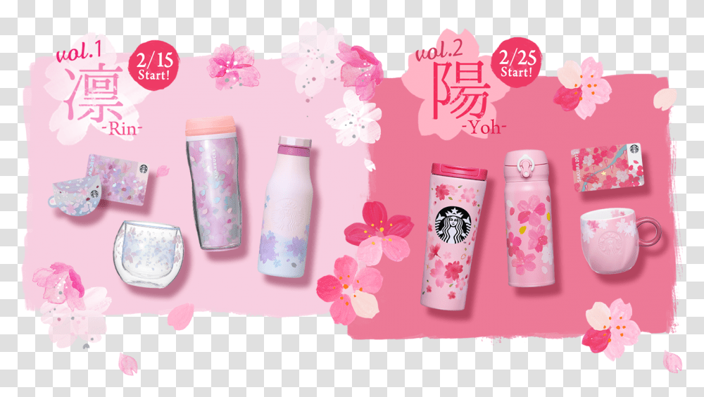 Starbucks, Bottle, Plant, Flower, Blossom Transparent Png