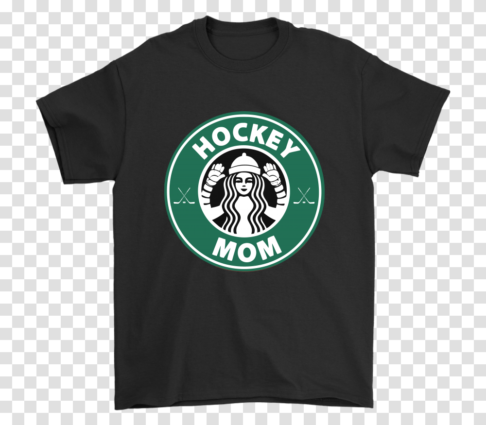 Starbucks Coffee Hockey Mom Loves Starbucks Coffee Emblem, Clothing, Apparel, T-Shirt, Logo Transparent Png