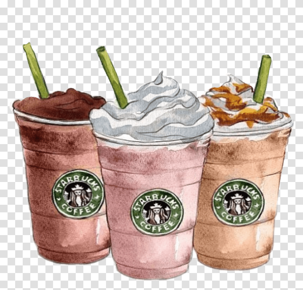 Starbucks Coffee Logo Love Drink Starbucks, Cream, Dessert, Food, Creme Transparent Png