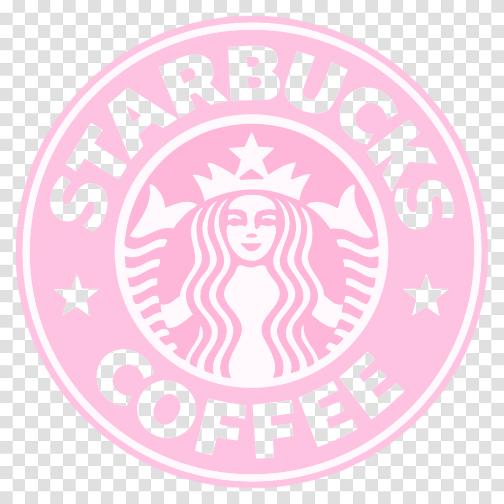 Starbucks Coffee Pink Aesthetic Logo Freetoedit Starbucks, Trademark, Badge Transparent Png
