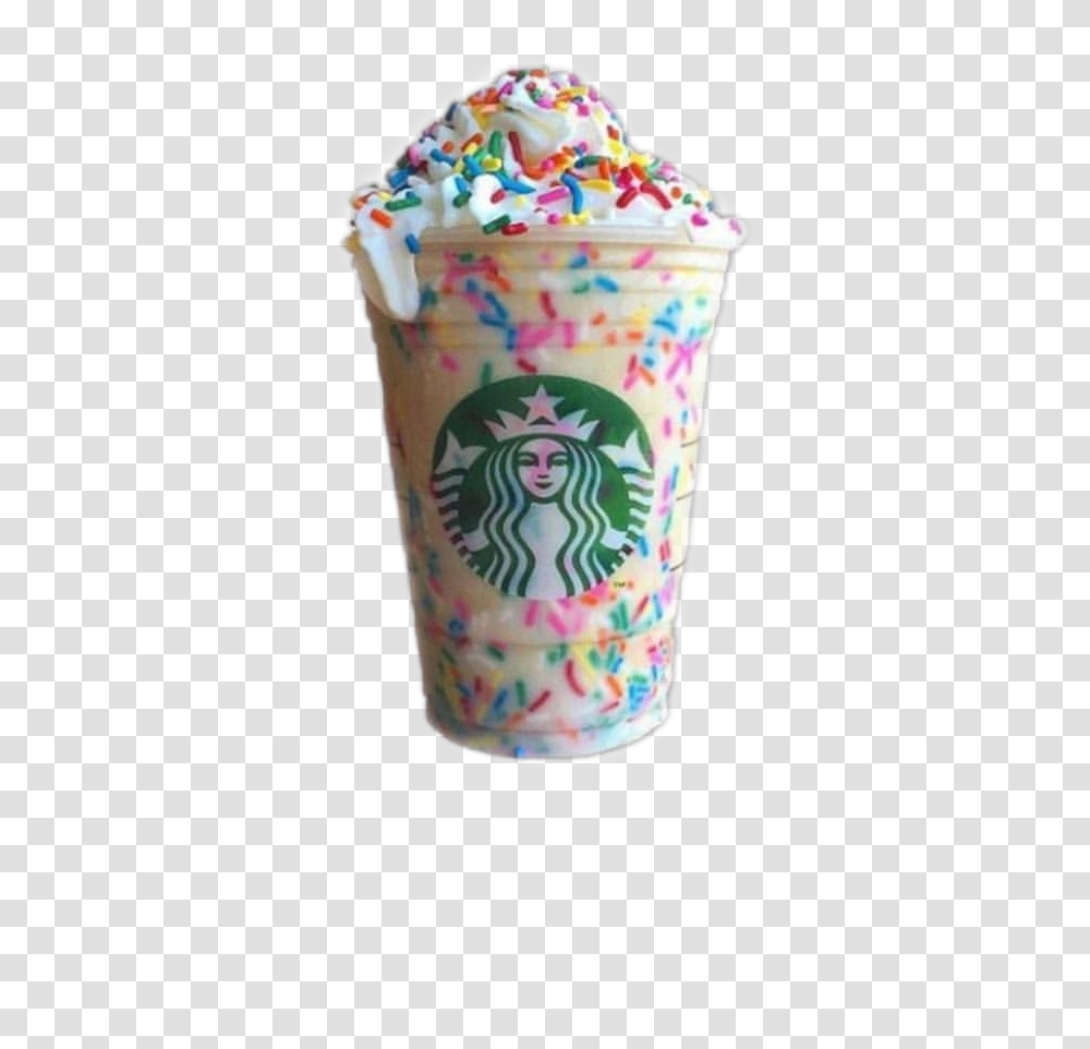 Starbucks Drinks Rainbow Sprinkles Sticker Starbucks New Logo 2011, Diaper, Juice, Beverage, Milkshake Transparent Png