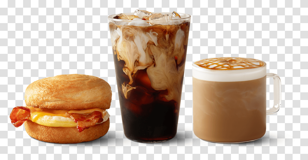 Starbucks Food, Burger, Bread, Milk, Beverage Transparent Png