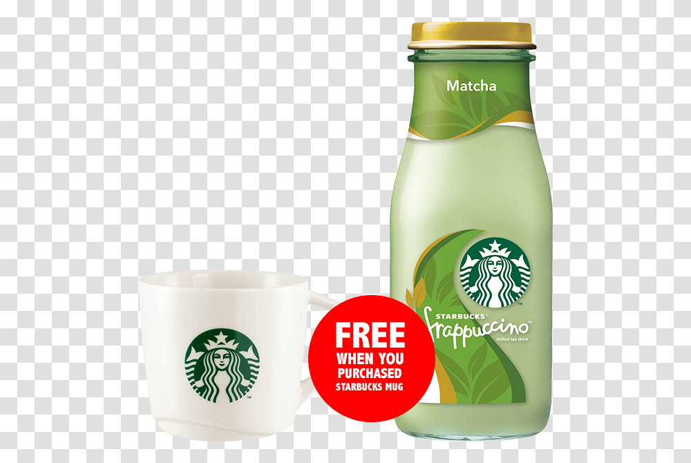 Starbucks Frappuccino Bottle Green Tea Download Starbucks New Logo 2011, Beverage, Cup, Pottery, Coffee Cup Transparent Png