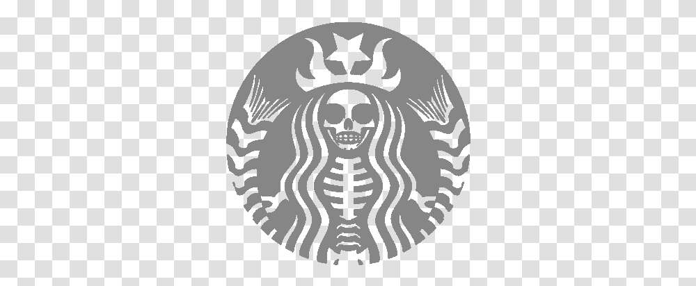 Starbucks Halloween And Black Image Dead Starbucks Logo, Armor, Rug, Emblem Transparent Png