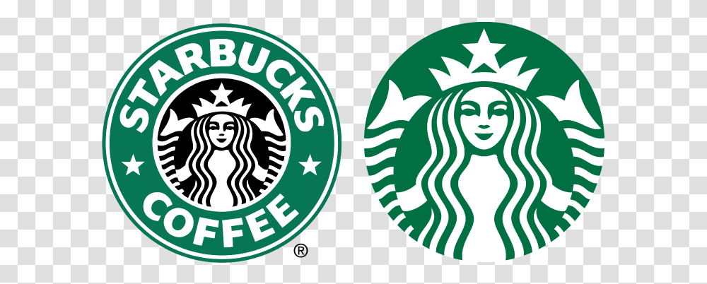 Starbucks Logo Clipart Starbucks Logo Old And New, Symbol, Trademark, Badge, Lion Transparent Png