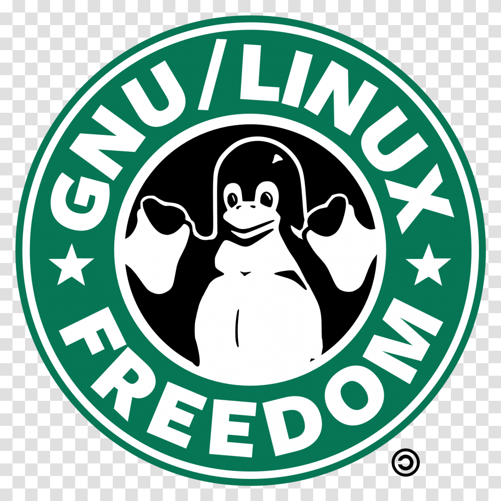 Starbucks Logo Logos De Gnu Linux, Trademark, Label Transparent Png