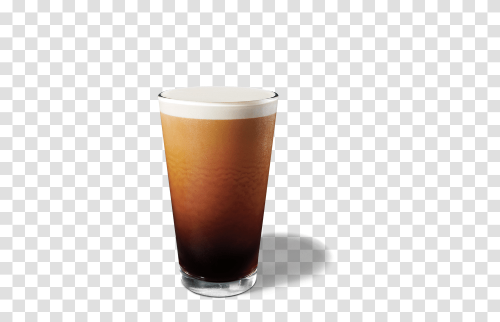 Starbucks Nitro Cold Brew Coupon Offer Pint Glass, Beer, Alcohol, Beverage, Drink Transparent Png