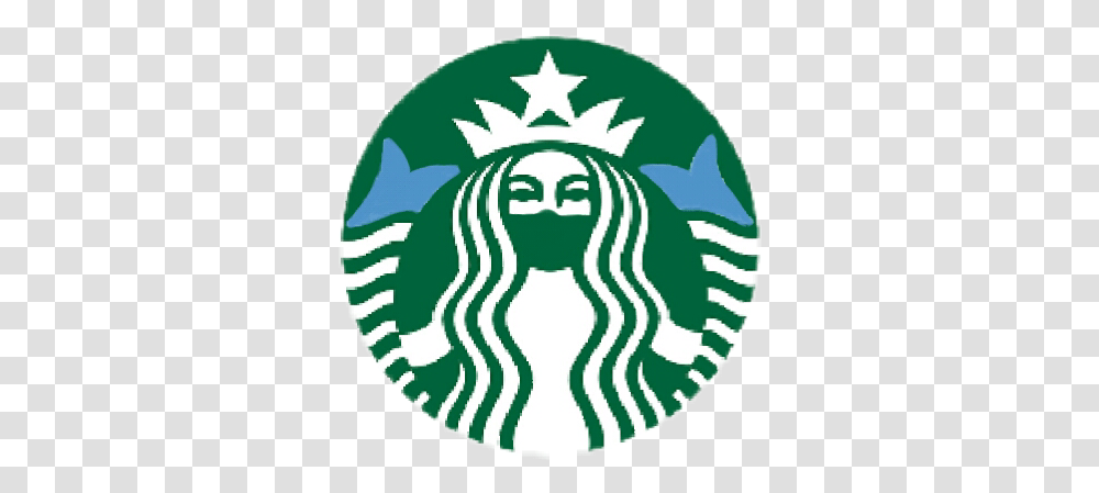 Starbucks The Logo Sticker By Galaxy Twins Social Distancing Company Logo, Symbol, Trademark, Badge, Rug Transparent Png