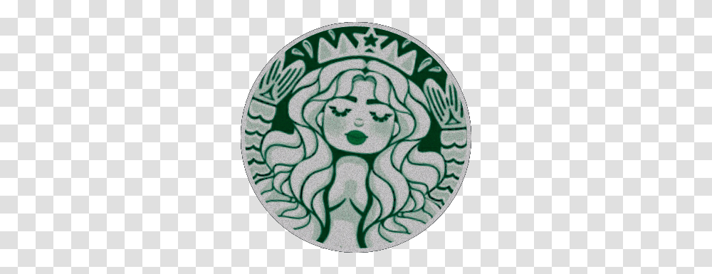Starbuckslogo Starbuckscoffe Starbucks Logo Coffe Decorative, Rug, Art, Symbol, Porcelain Transparent Png