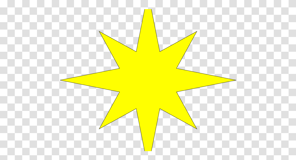 Starburst Clipart 8 Pointed Star David Bowie No Plan Lp 4 Point Star, Nature, Cross, Symbol, Outdoors Transparent Png