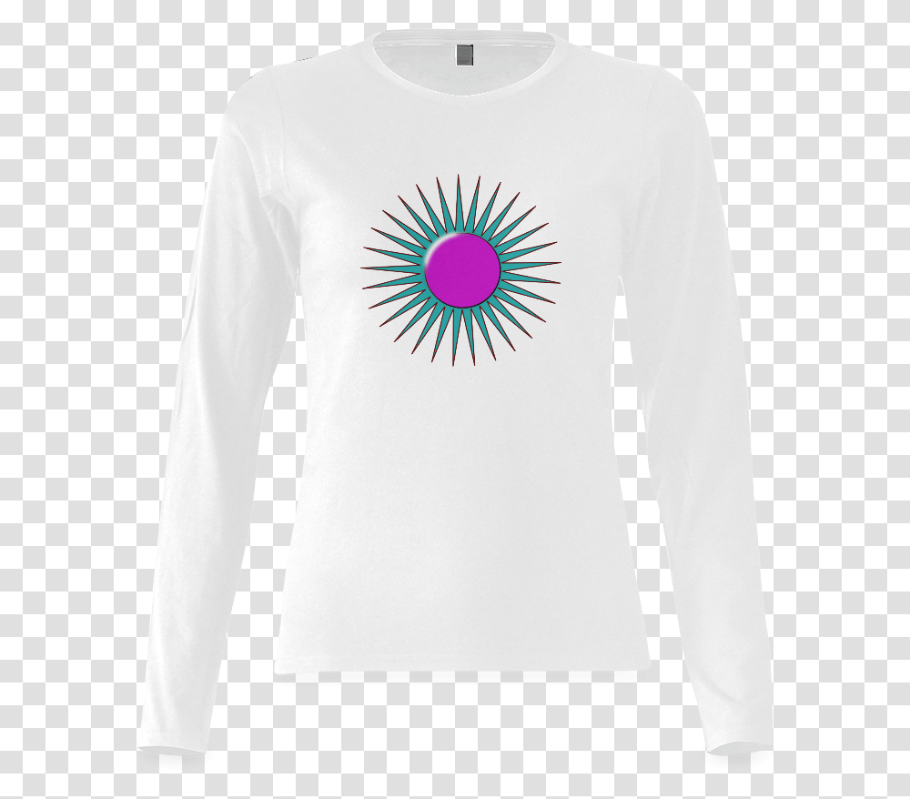 Starburst Graphic In Purple And Turquoise With Highlight Ashok Chakra, Sleeve, Apparel, Long Sleeve Transparent Png