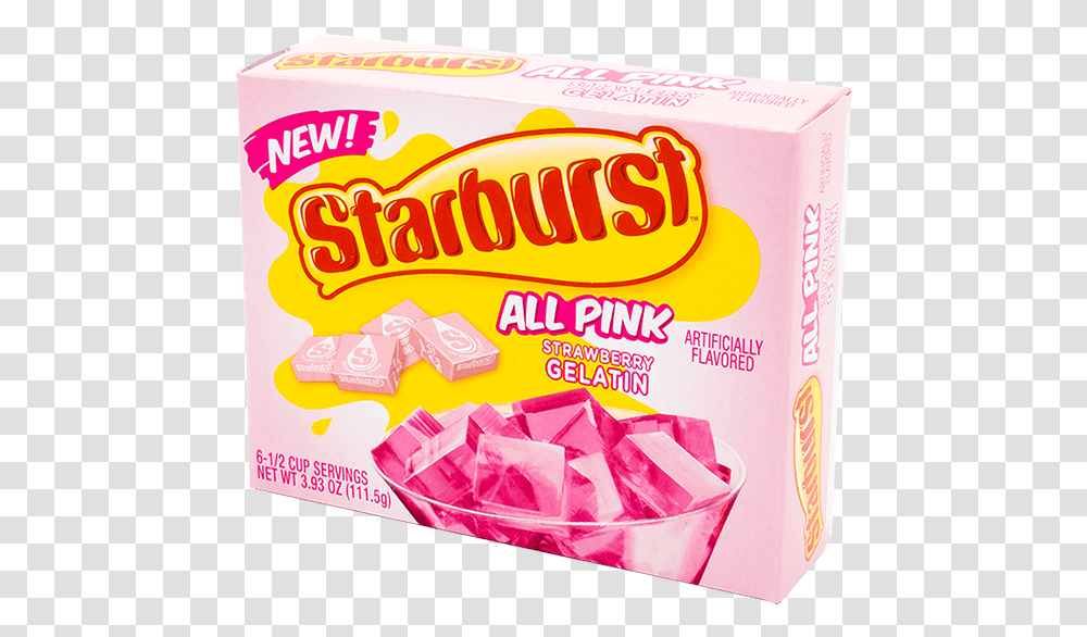 Starburst Strawberry Gelatin Snack Cake, Gum, Sweets, Food, Confectionery Transparent Png