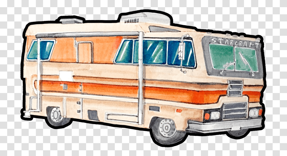 Starcraft Compact Van, Vehicle, Transportation, Caravan, Fire Truck Transparent Png