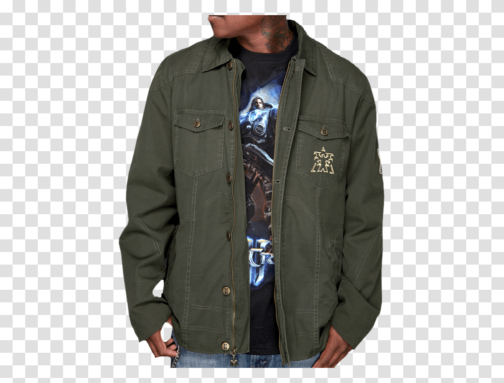 Starcraft Jacket, Apparel, Coat, Person Transparent Png