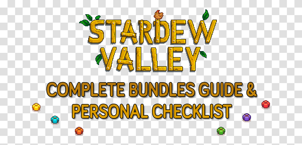 Stardew Valley Bundles Complete Guide Amp Checklist Stardew Valley Seasons Checklist, Alphabet, Word, Plant Transparent Png