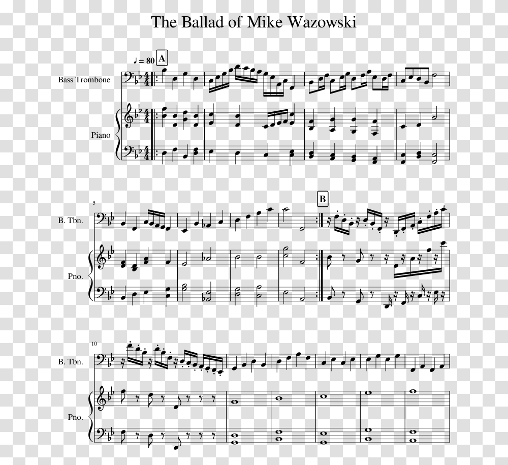 Stardew Valley In The Deep Woods Piano Sheet, Gray, World Of Warcraft Transparent Png