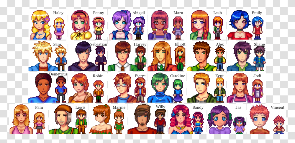 Stardew Valley Sprite Stardew Valley Characters Mod, Person, Human, Doll, Toy Transparent Png