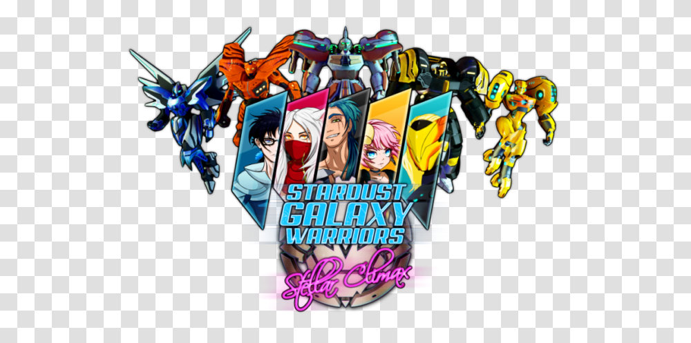 Stardust Galaxy Warriors Coming To Nintendo Switch Real Otaku, Person, Advertisement, Poster Transparent Png