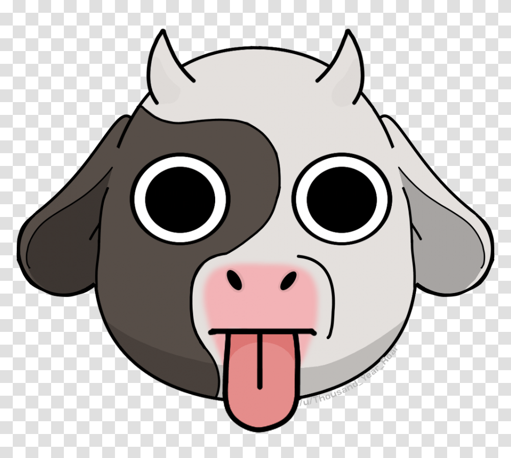 Stare Clipart Cow Eye, Mouth, Snout, Tongue Transparent Png