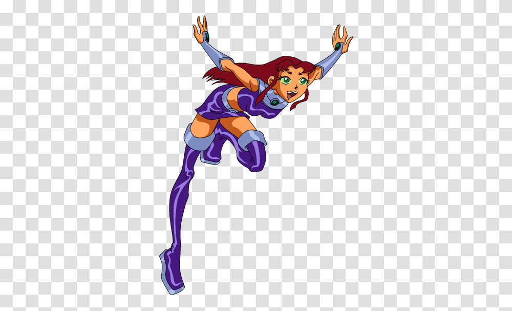 Starfire Happy Dive Weasyl, Person, Costume Transparent Png