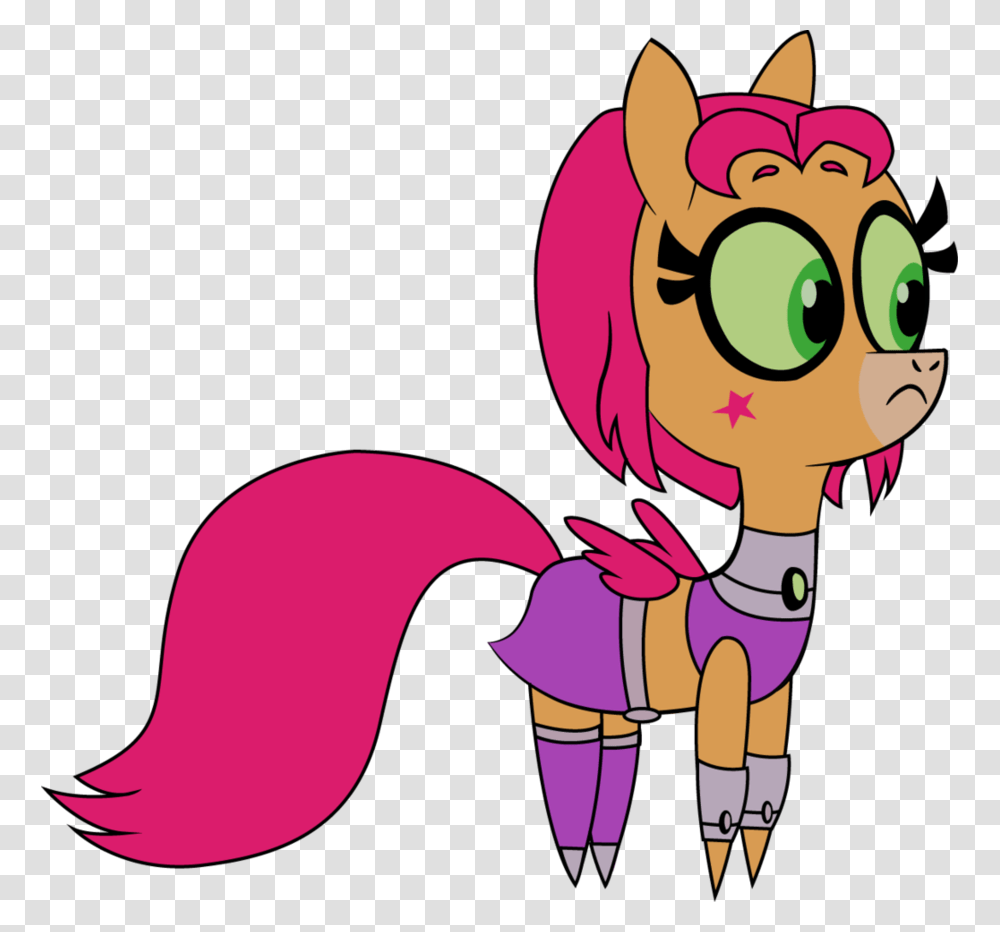 Starfire Pony By Credechica4 Teen Titans Go Starfire Pony Transparent Png