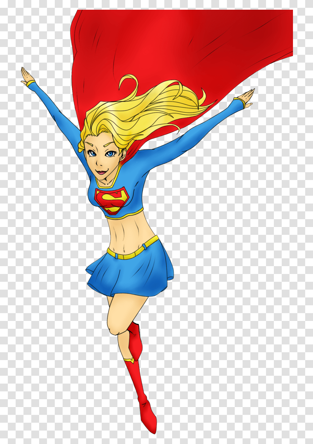 Starfire Superman Beast Boy Supergirl Superhero Superhero, Costume, Person, Dance Pose, Leisure Activities Transparent Png