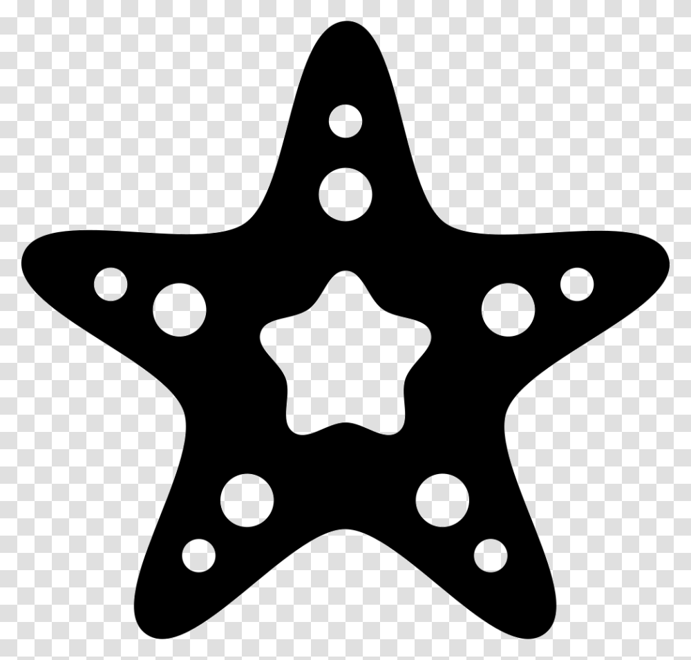 Starfish Black And White Clipart Starfish Vector Icon, Axe, Tool, Star Symbol Transparent Png