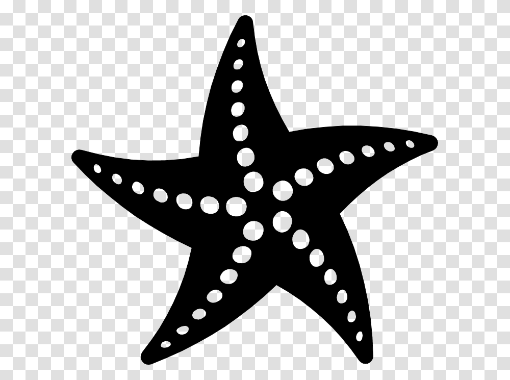 Starfish Black And White Starfish Black Black Starfish, Axe, Tool, Sea Life, Animal Transparent Png
