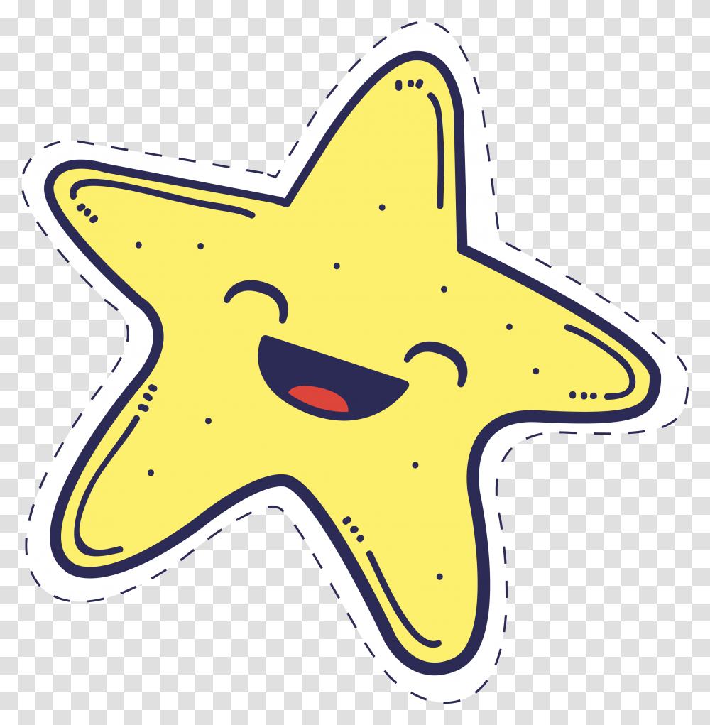 Starfish Cartoon Clip Art Cartoon Stars No Background, Star Symbol, Animal Transparent Png