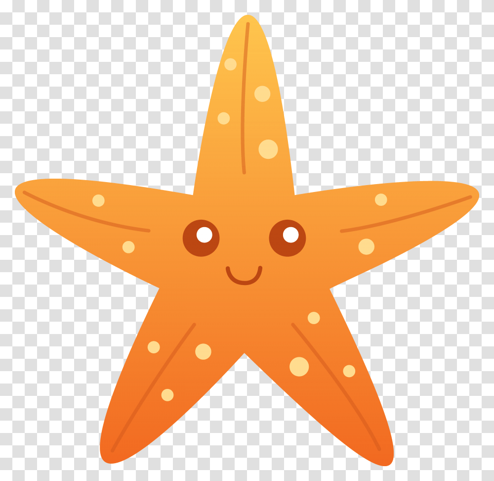 Starfish Cartoon Clip Art Orange Starfish Clip Art Pre School, Sea Life, Animal, Invertebrate, Star Symbol Transparent Png