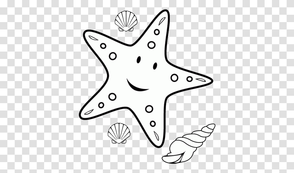 Starfish Clipart Black And White Nice Clip Art Music Puerto Rico Flag Sideways, Star Symbol, Cat, Pet Transparent Png