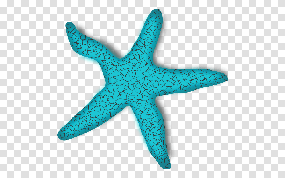 Starfish Clipart Turquoise Sea Star In Cartoon, Sea Life, Animal, Invertebrate, Dinosaur Transparent Png