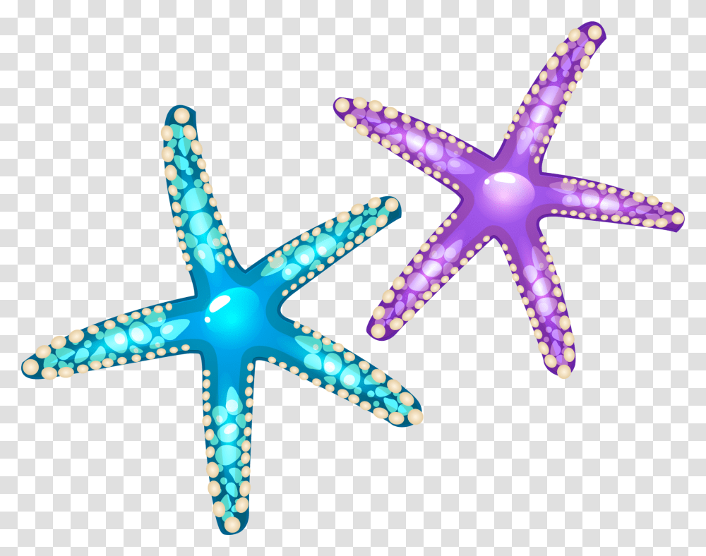 Starfish Euclidean Vector Seashell Purple And Blue Starfish, Invertebrate, Sea Life, Animal, Cross Transparent Png