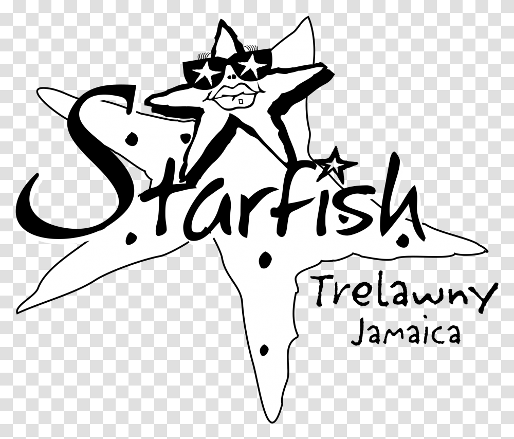 Starfish Logo Alone, Star Symbol, Stencil, Shark Transparent Png