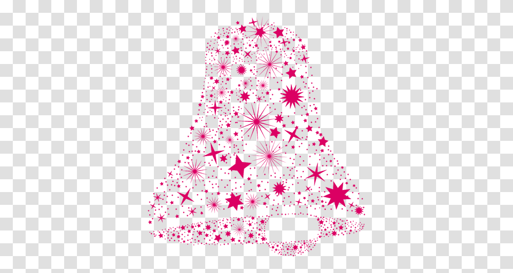 Starflakes Christmas Bell & Svg Vector File Girly, Ornament, Graphics, Art, Rug Transparent Png