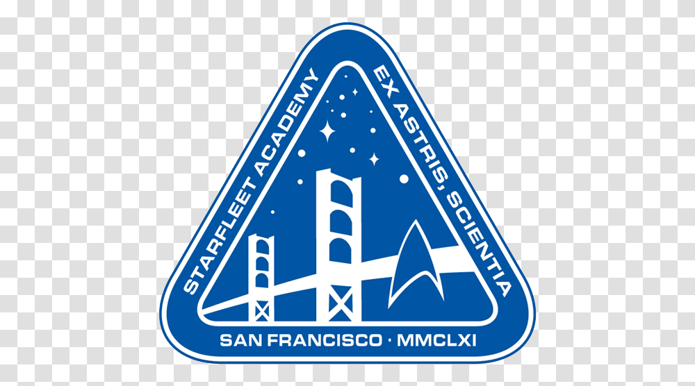 Starfleet Academy, Triangle, Label, Road Sign Transparent Png