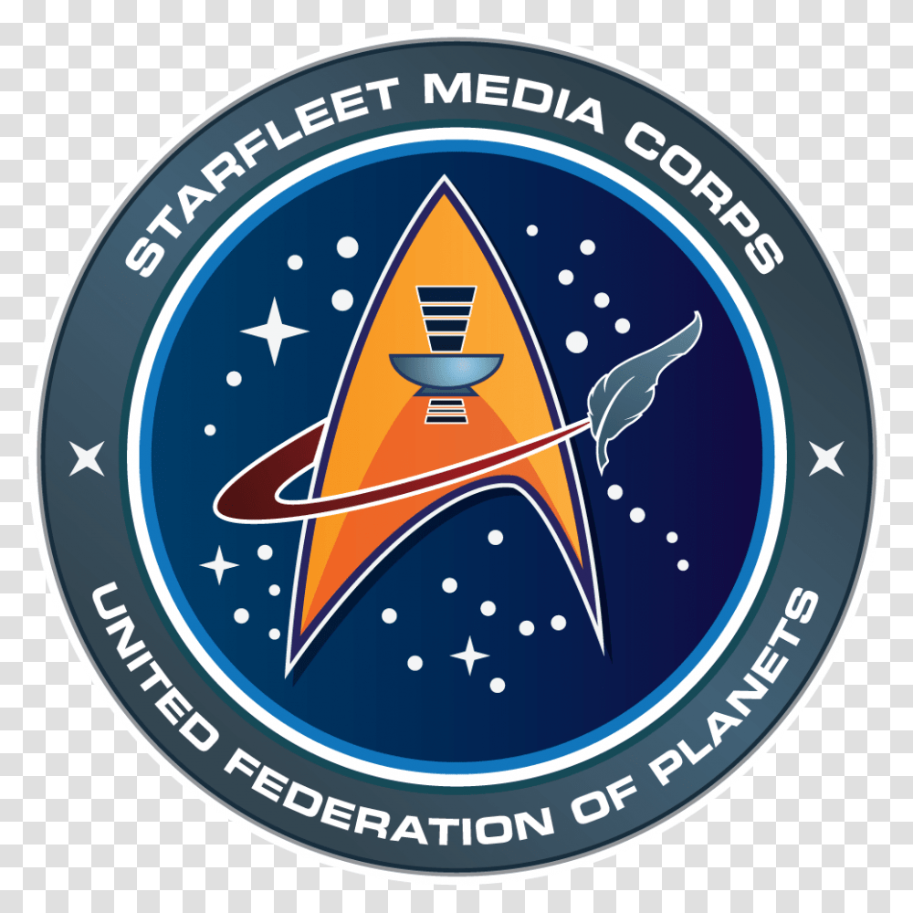 Starfleetmediacorps Starfleet, Logo, Trademark, Badge Transparent Png